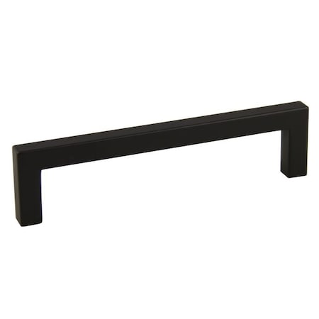 Crown 5-1/2" Modern Square Cabinet Pull with 5" Center to Center Matte Black Finish CHP87227BK